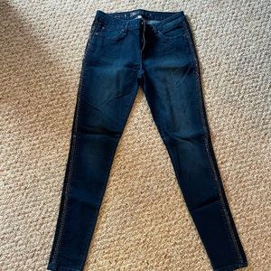 Jennifer Lopez jeans with gems on sides